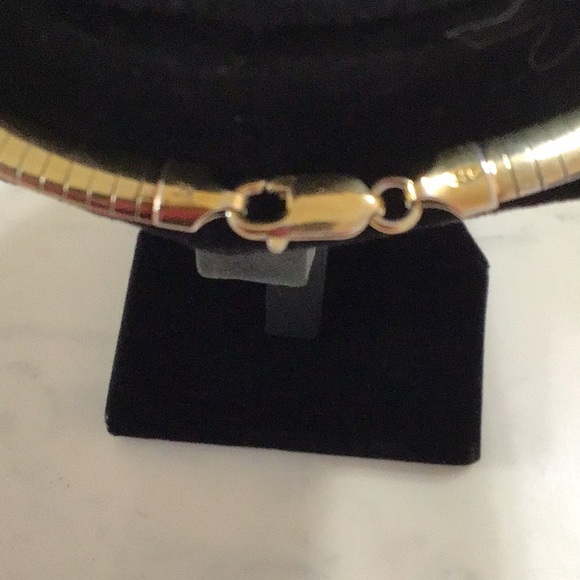 14 Karat gold plated and sterling silver necklace - Picture 3 of 5